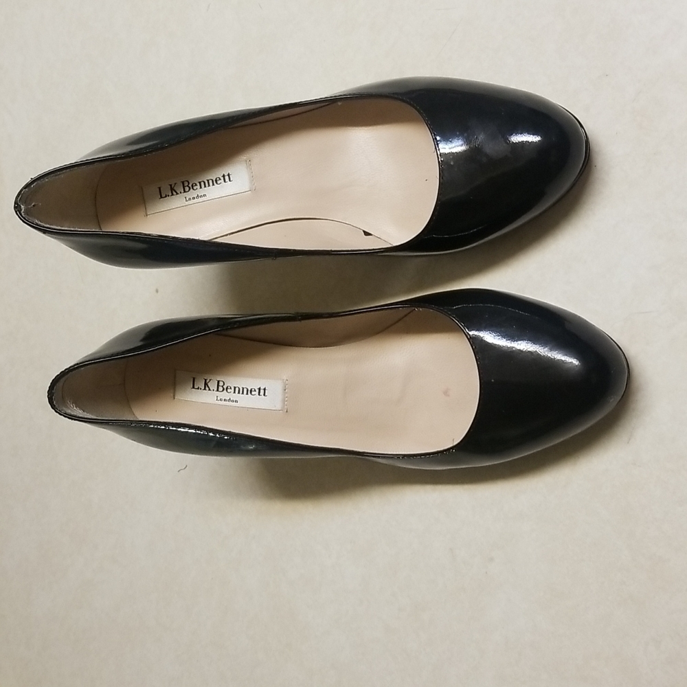 L.K. Bennett patent leather pumps size 6